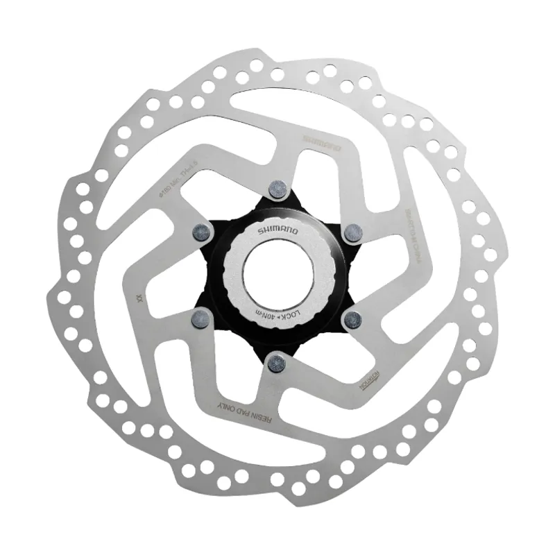 Shimano SM-RT10 Centerlock Disc Brake Rotor 180mm for Resin Pads in Silver